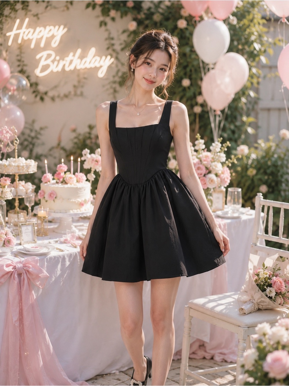 STAUD Landscape Dress